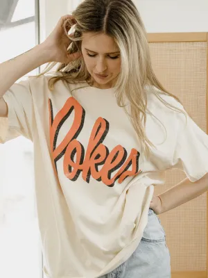 Pokes Barbie Off White Thrifted Tee