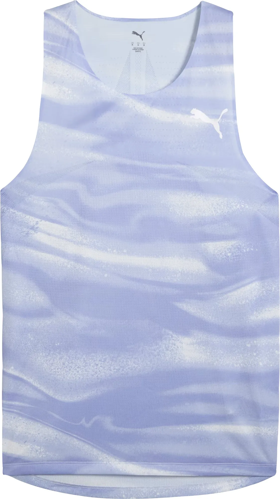 Puma Raceday UltraSpun Graphic Mens Running Vest - Blue
