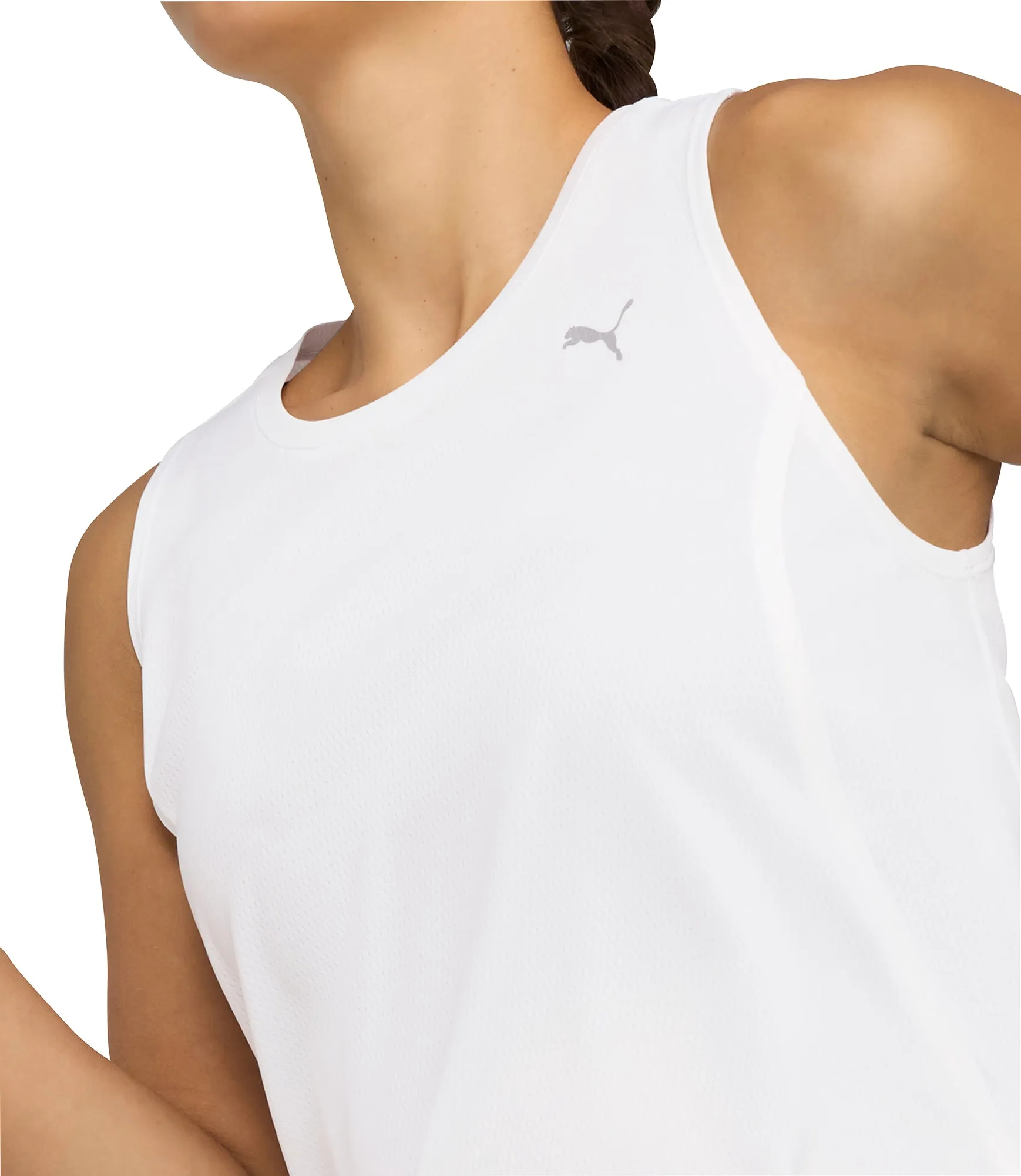 Puma Velocity Womens Running Vest Tank Top - White