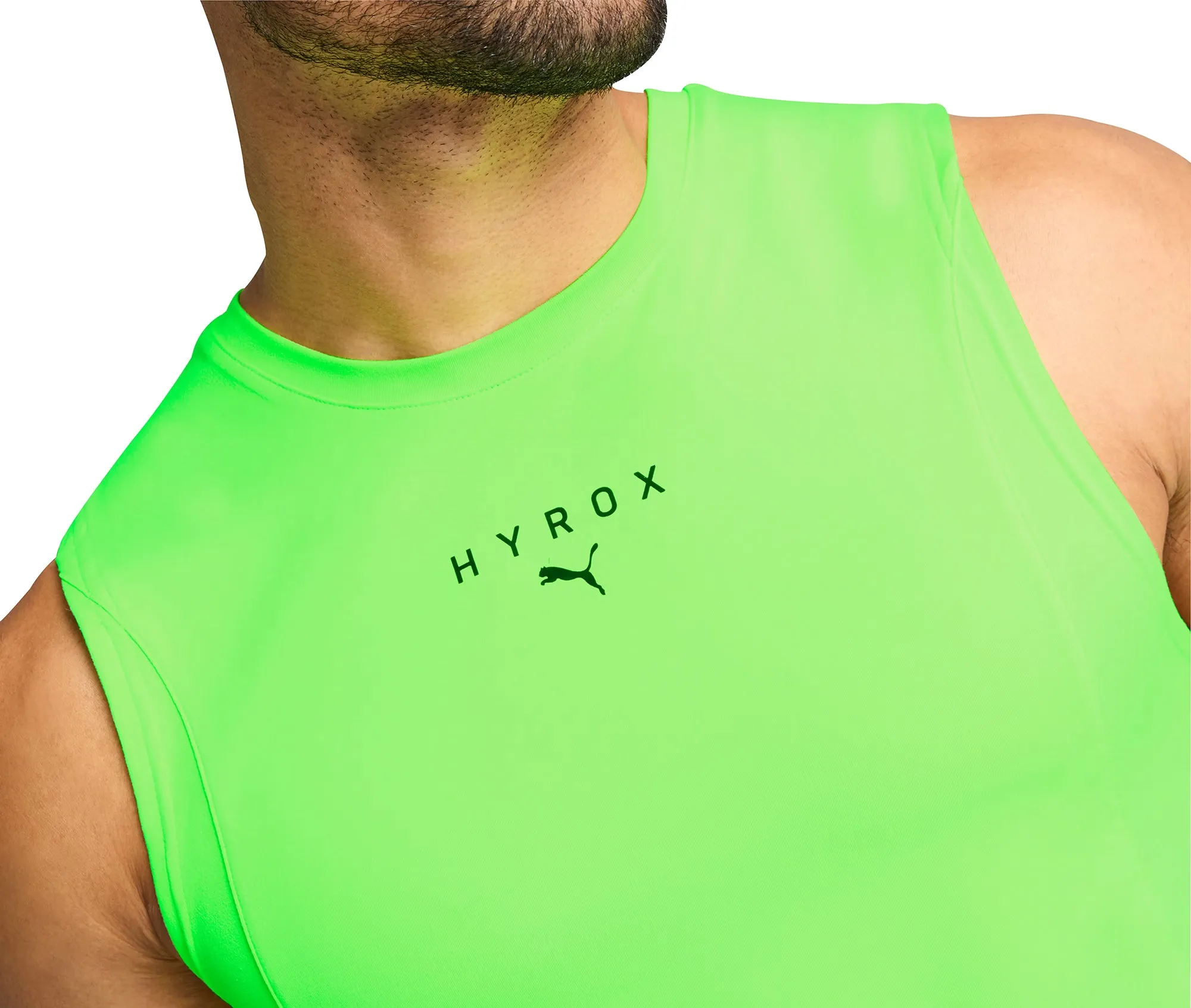 Puma X HYROX Cloudspun Mens Training Vest - Green