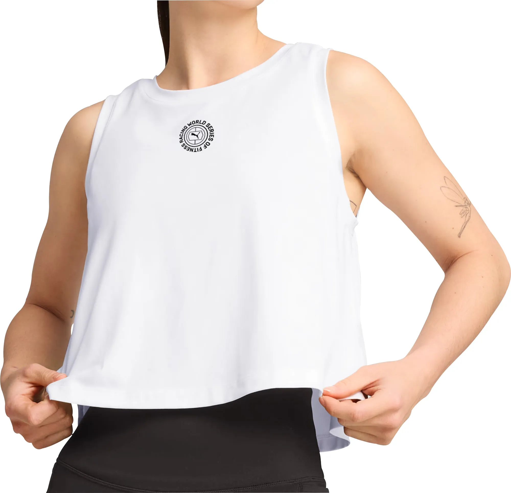 Puma X HYROX Cloudspun Womens Training Vest Tank Top - White