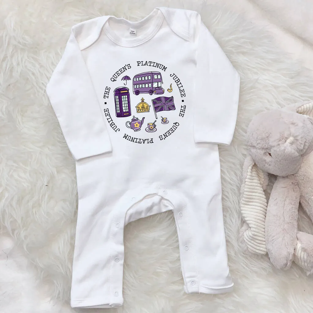 Queen's Platinum Jubilee Baby Rompersuit