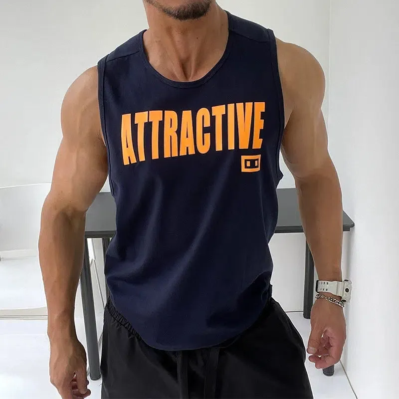 "Attractive" Bold Print Sleeveless Vest