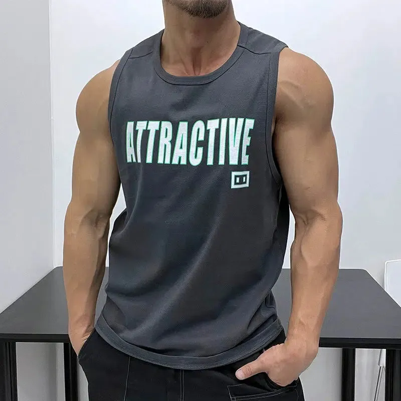 "Attractive" Bold Print Sleeveless Vest