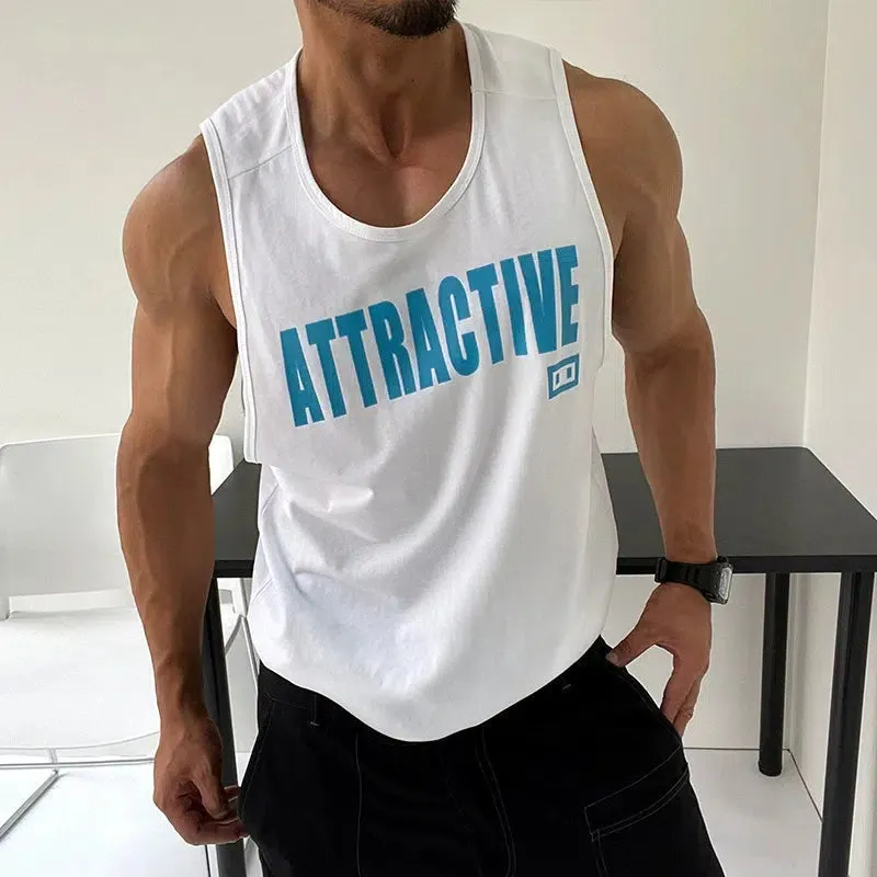 "Attractive" Bold Print Sleeveless Vest