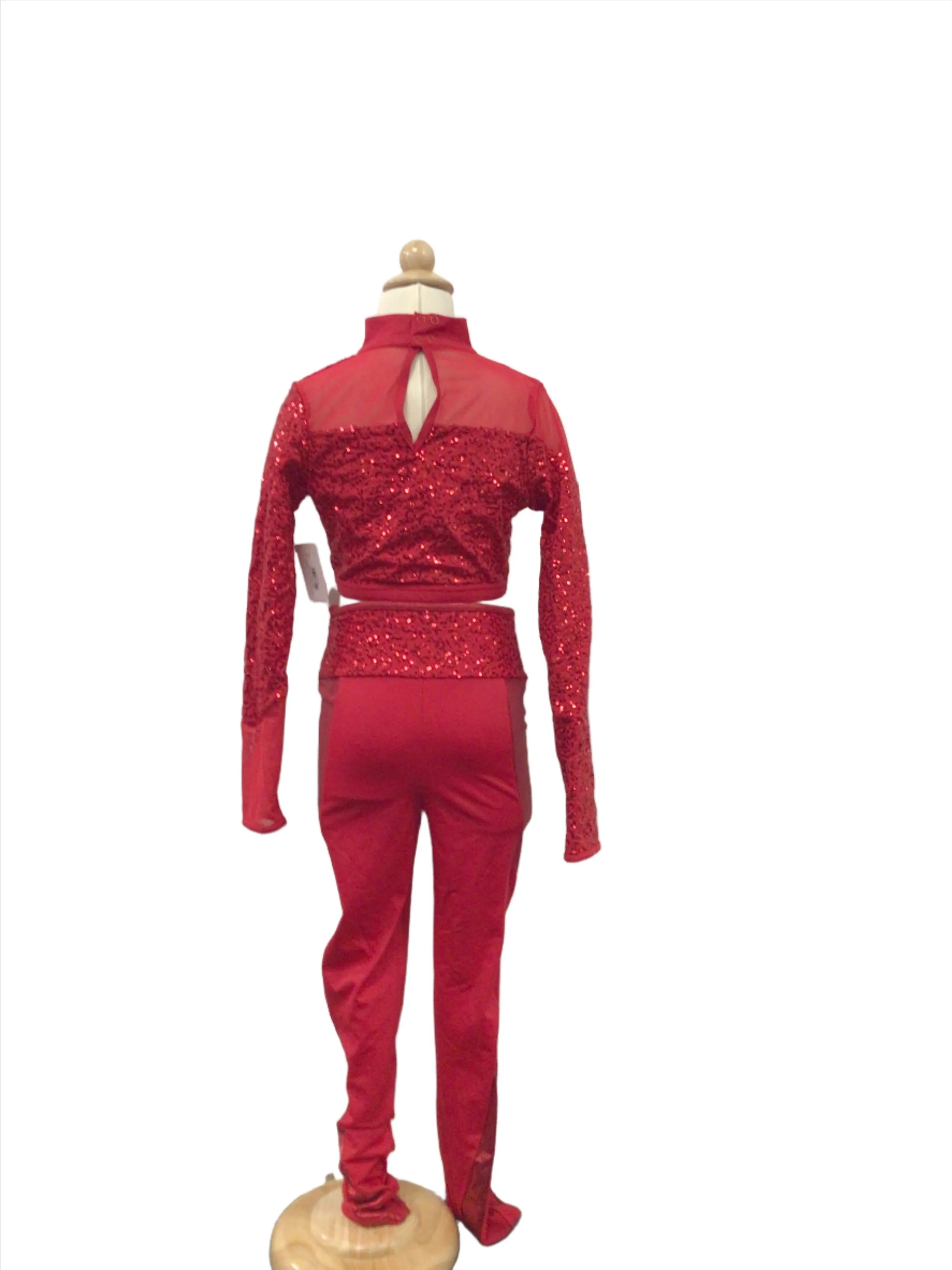 Red Two Piece Jazz Costume