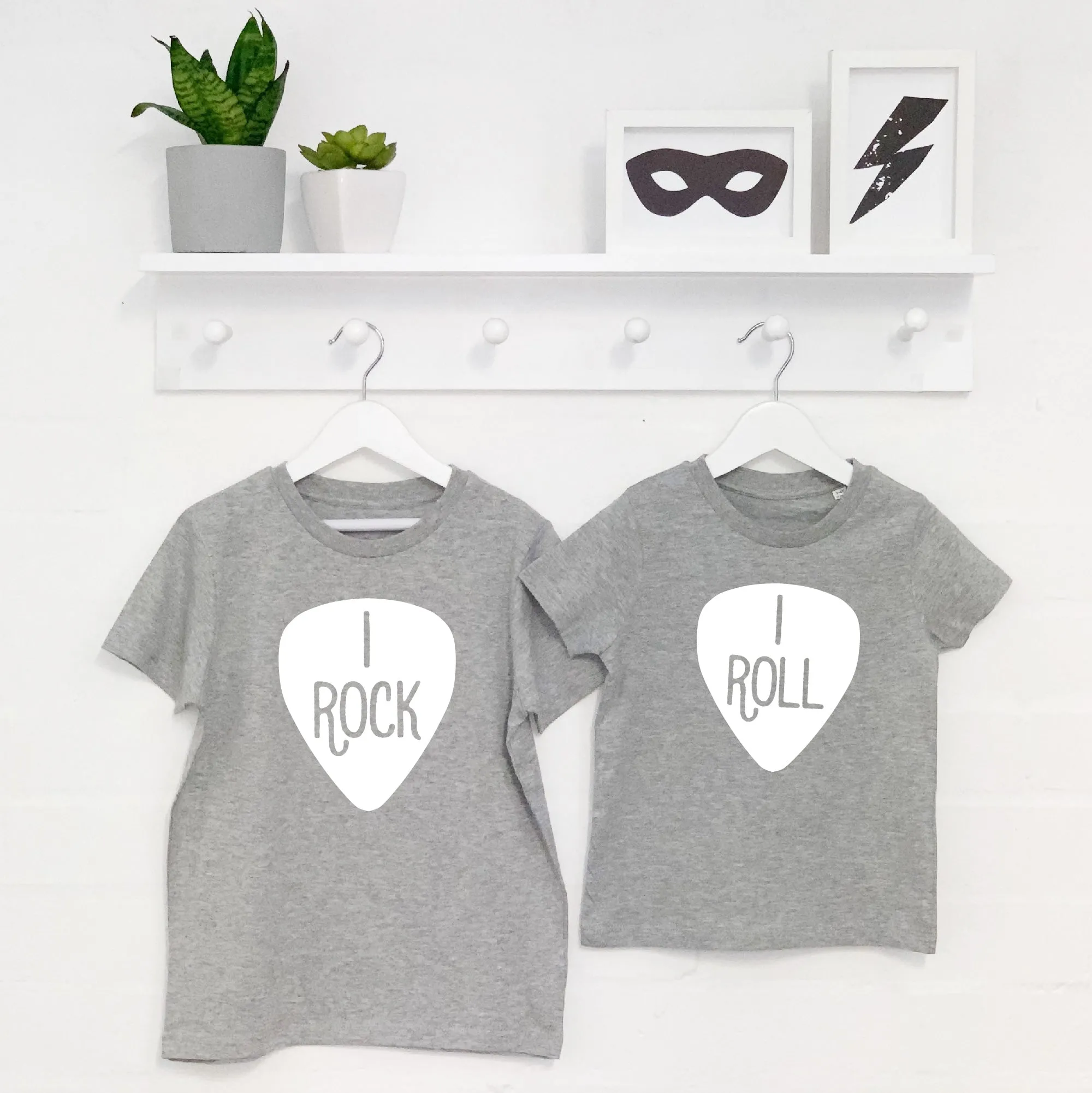 Rock And Roll T Shirt And Babygrow Set