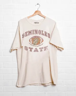 Rolling Stones FSU Seminoles Football Lick Off White Thrifted Tee