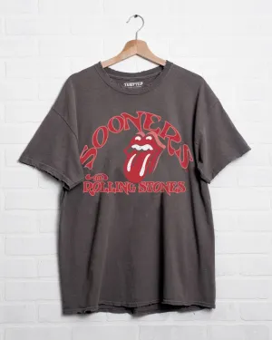 Rolling Stones OU Psych Charcoal Thrifted Tee