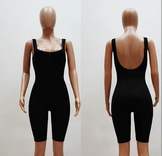 Rompers Womens Jumpsuit Overalls Bodysuit Skinny Sleeveless Backless Bodycon Jumpsuit Women Playsuit