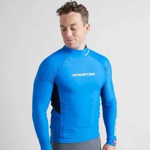 Rooster Long Sleeve Rash Vest Top - Signal Blue