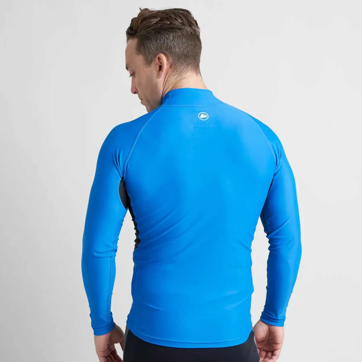 Rooster Long Sleeve Rash Vest Top - Signal Blue