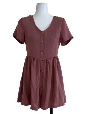 Rosewood Buttoned Romper