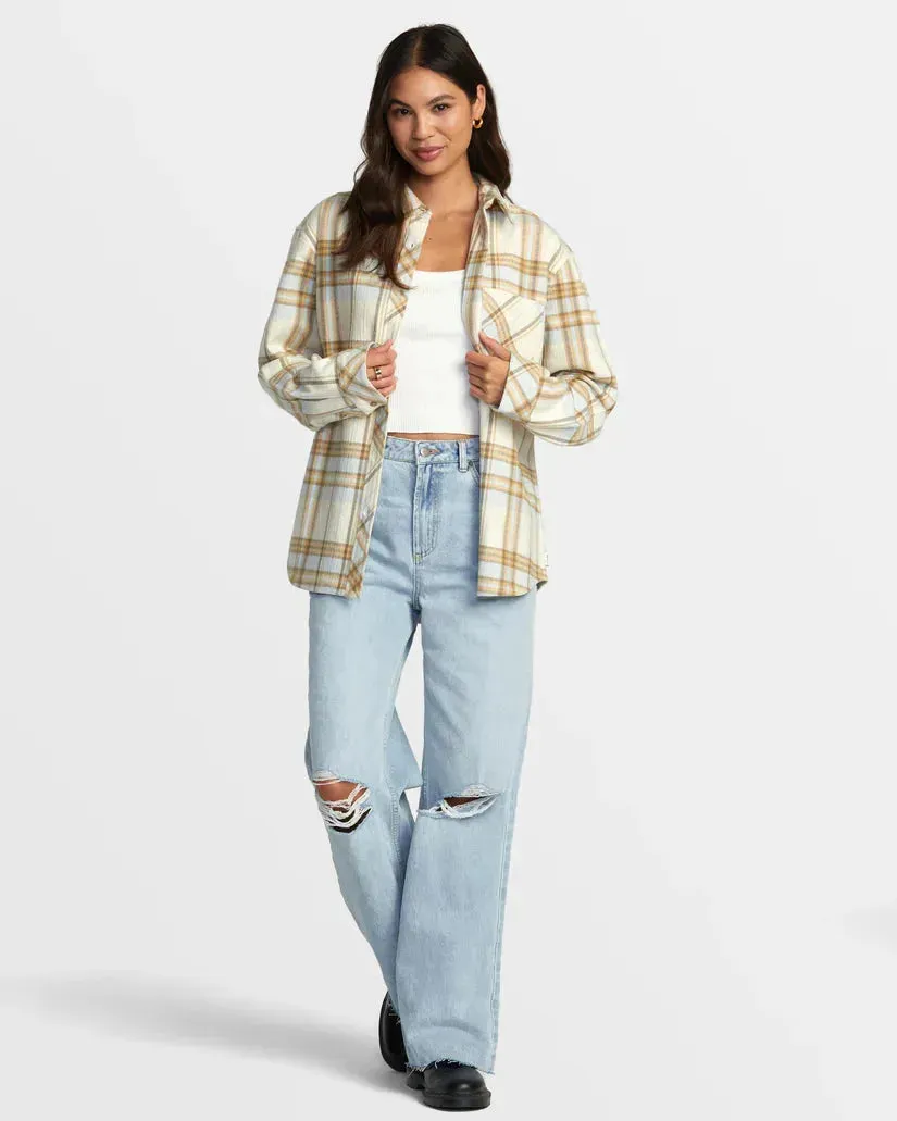 RVCA Women's Breeze Flannel Long Sleeve