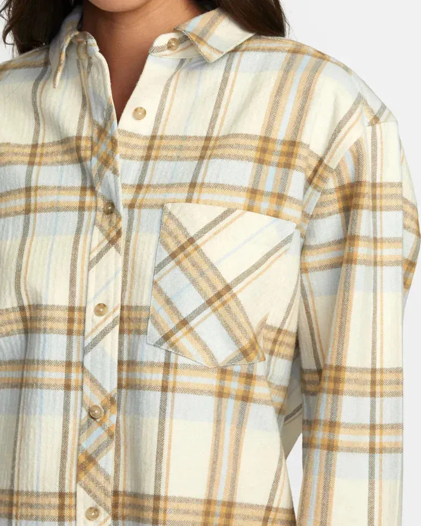 RVCA Women's Breeze Flannel Long Sleeve