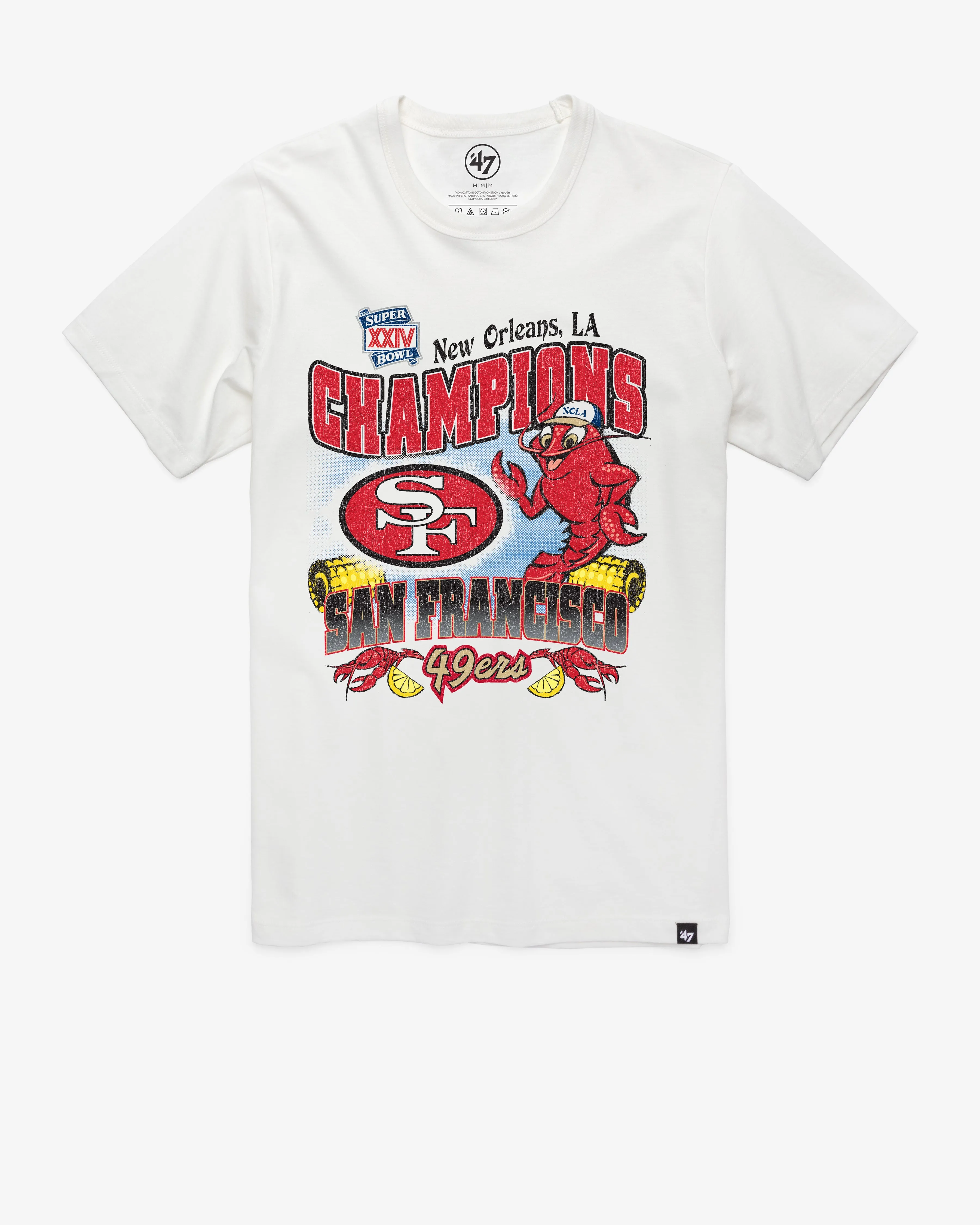 SAN FRANCISCO 49ERS SUPER BOWL SHOWCASE '47 FRANKLIN TEE