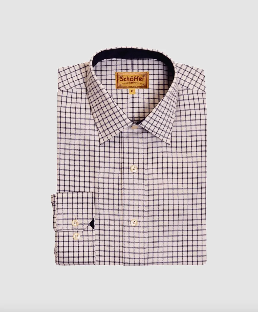Schoffel Mens Cambridge classic shirt - dark navy