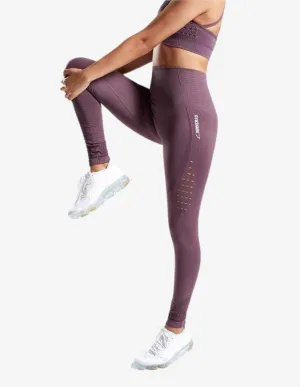 Seamless Energy High Waisted Leggings Purple Wash