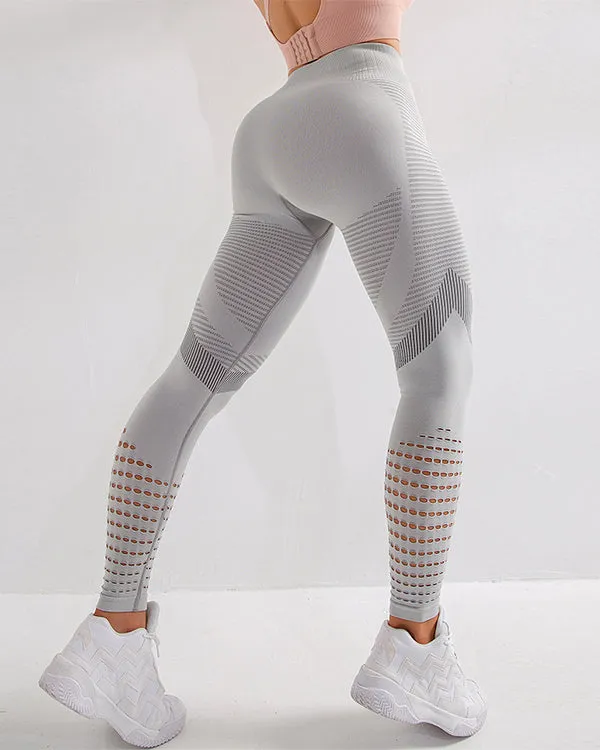 Seamless Mesh High Waisted Leggings