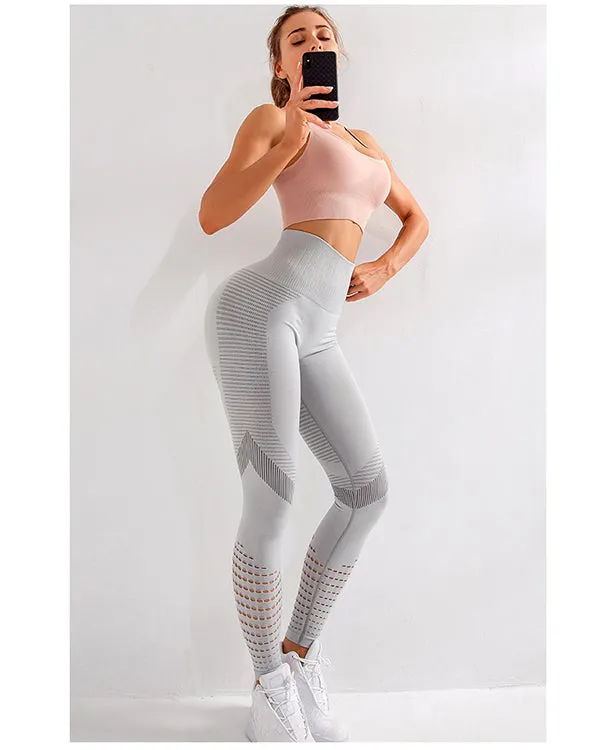 Seamless Mesh High Waisted Leggings