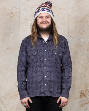 Second Hand Indigofera Checked Flannel Grey Size L