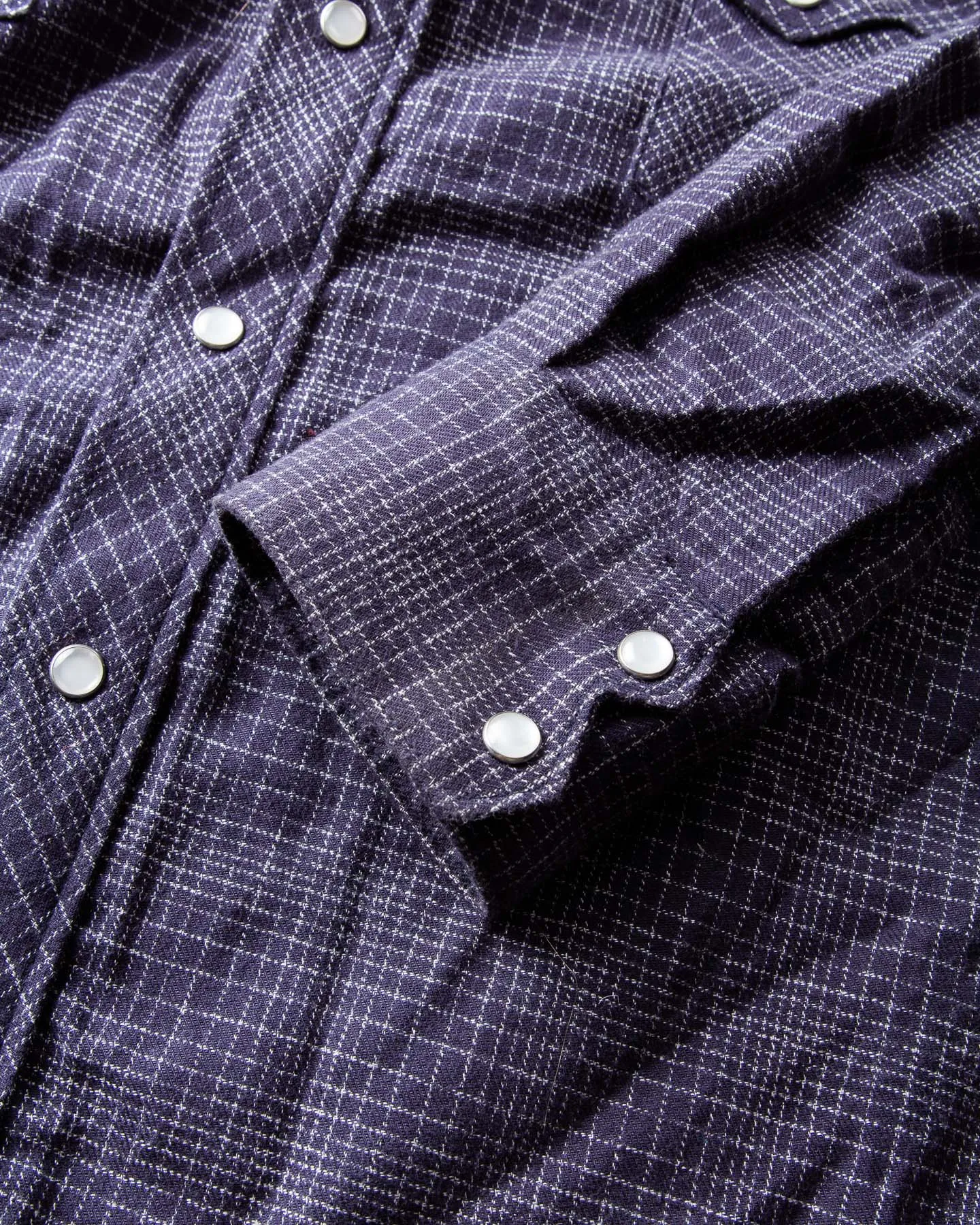 Second Hand Indigofera Checked Flannel Grey Size L
