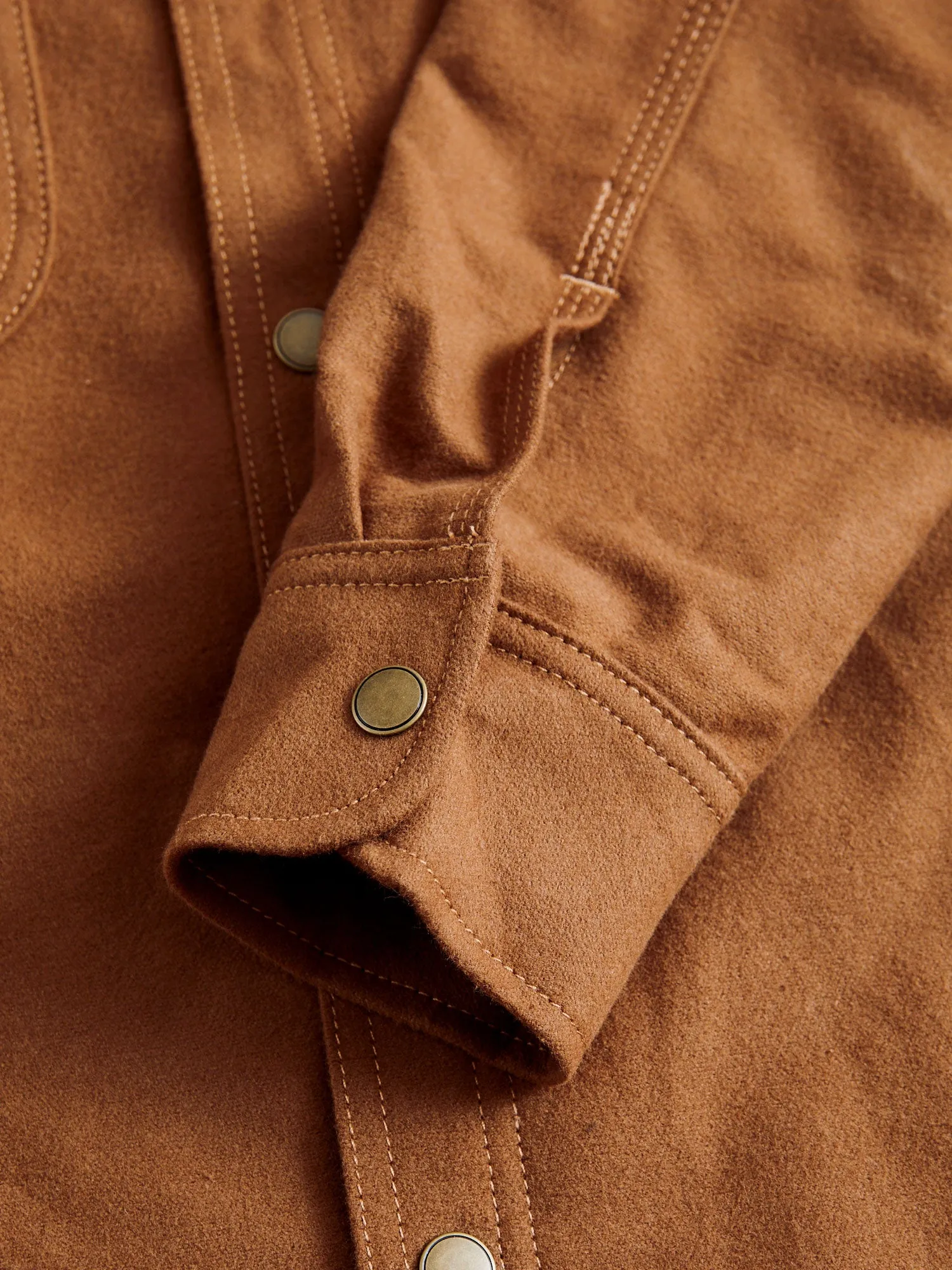Service Shirt in Copper Flannel