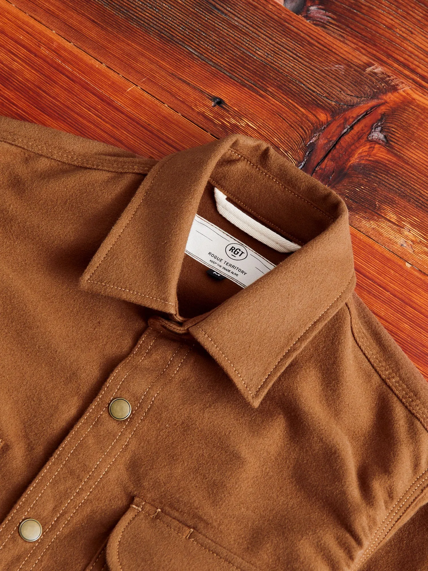Service Shirt in Copper Flannel