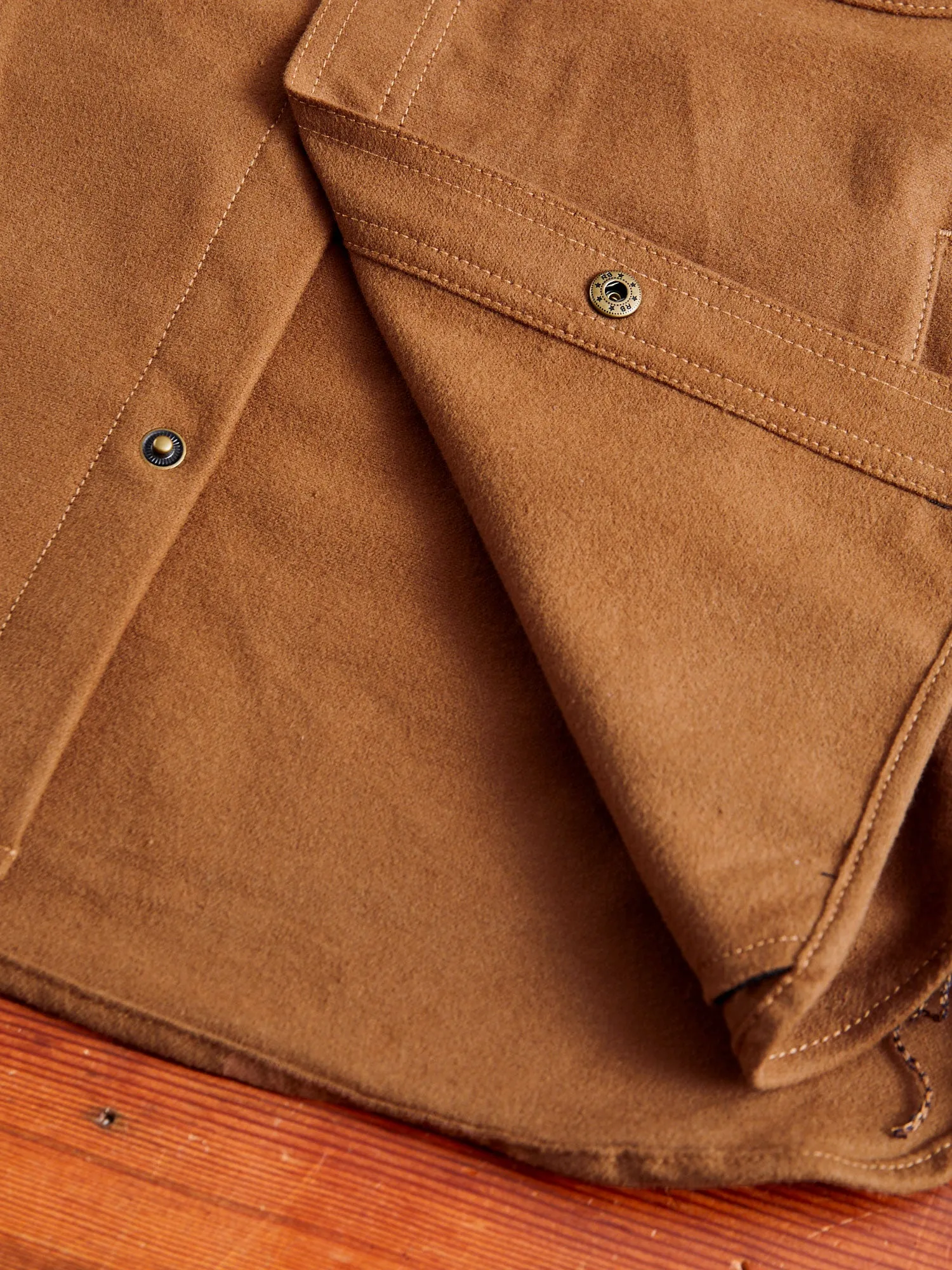 Service Shirt in Copper Flannel