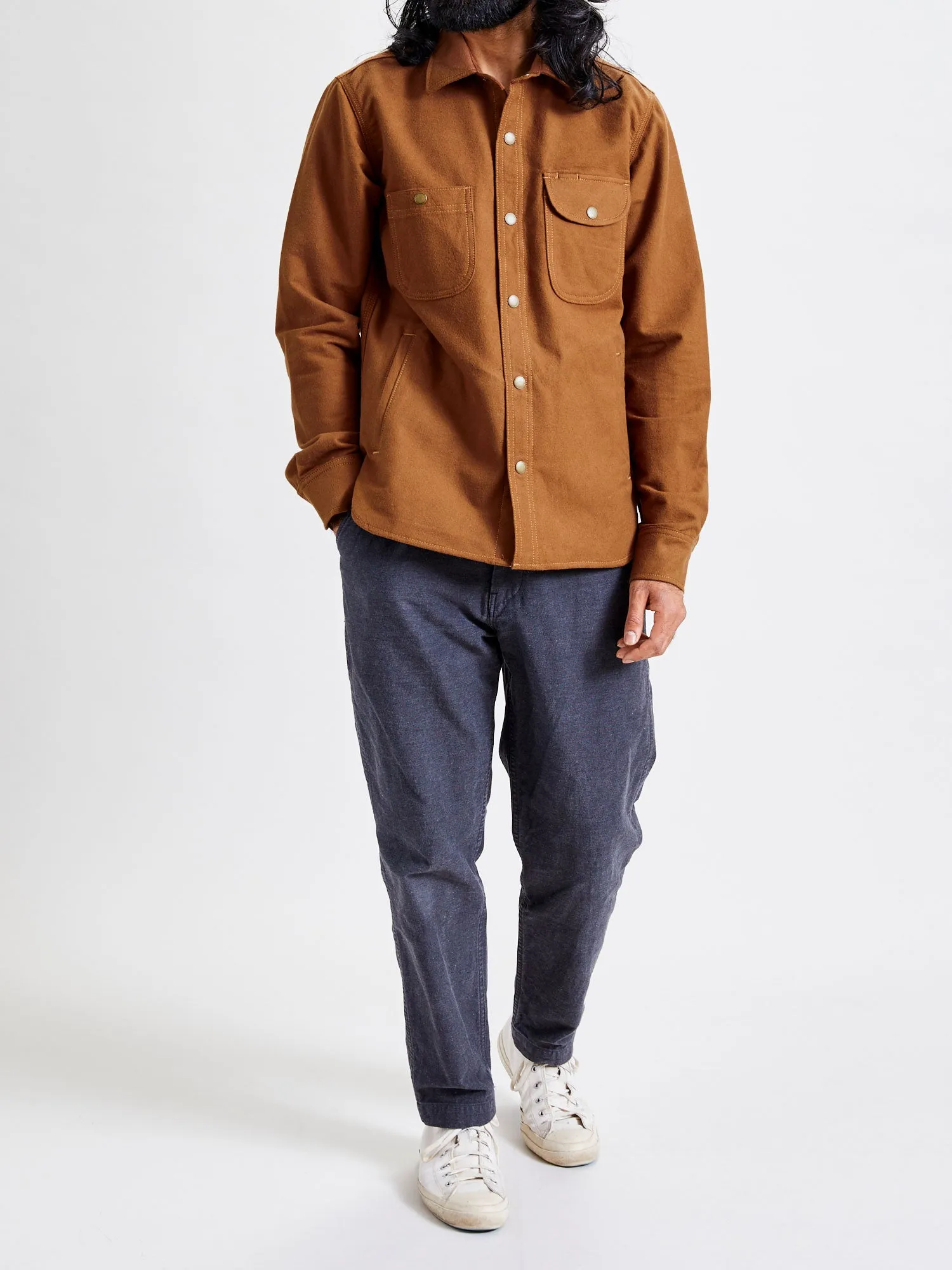 Service Shirt in Copper Flannel