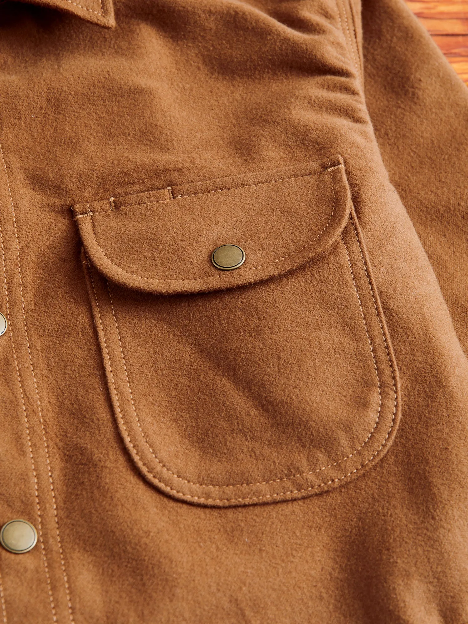 Service Shirt in Copper Flannel
