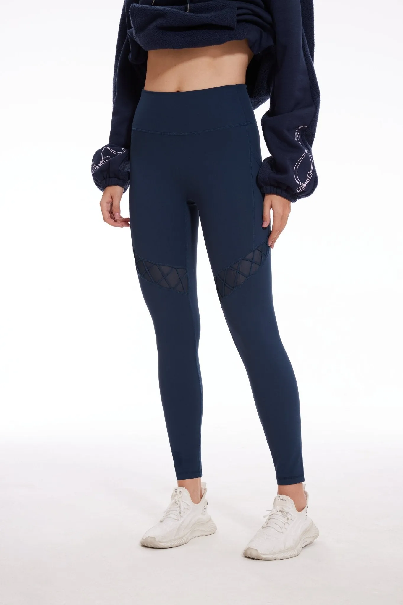 Shadowline Mesh Sculpt Leggings with Pockets