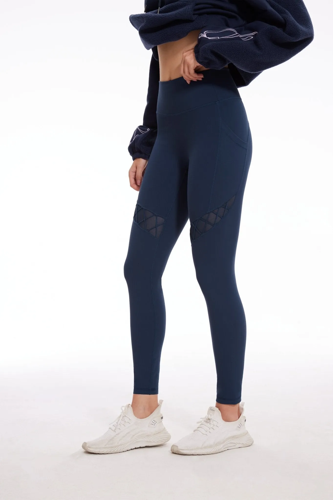 Shadowline Mesh Sculpt Leggings with Pockets