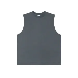 Solid Color Sleeveless Vest
