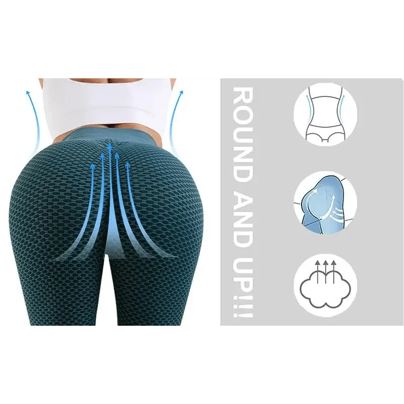 Sport Women Fitness Tight High Waist Push Up Breathable Leggings Fitness Gym Yoga Girls Pants For Sports