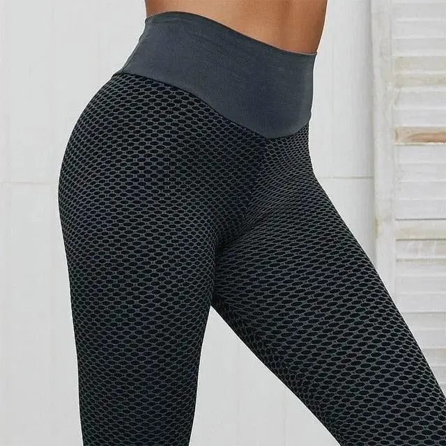 Sport Women Fitness Tight High Waist Push Up Breathable Leggings Fitness Gym Yoga Girls Pants For Sports