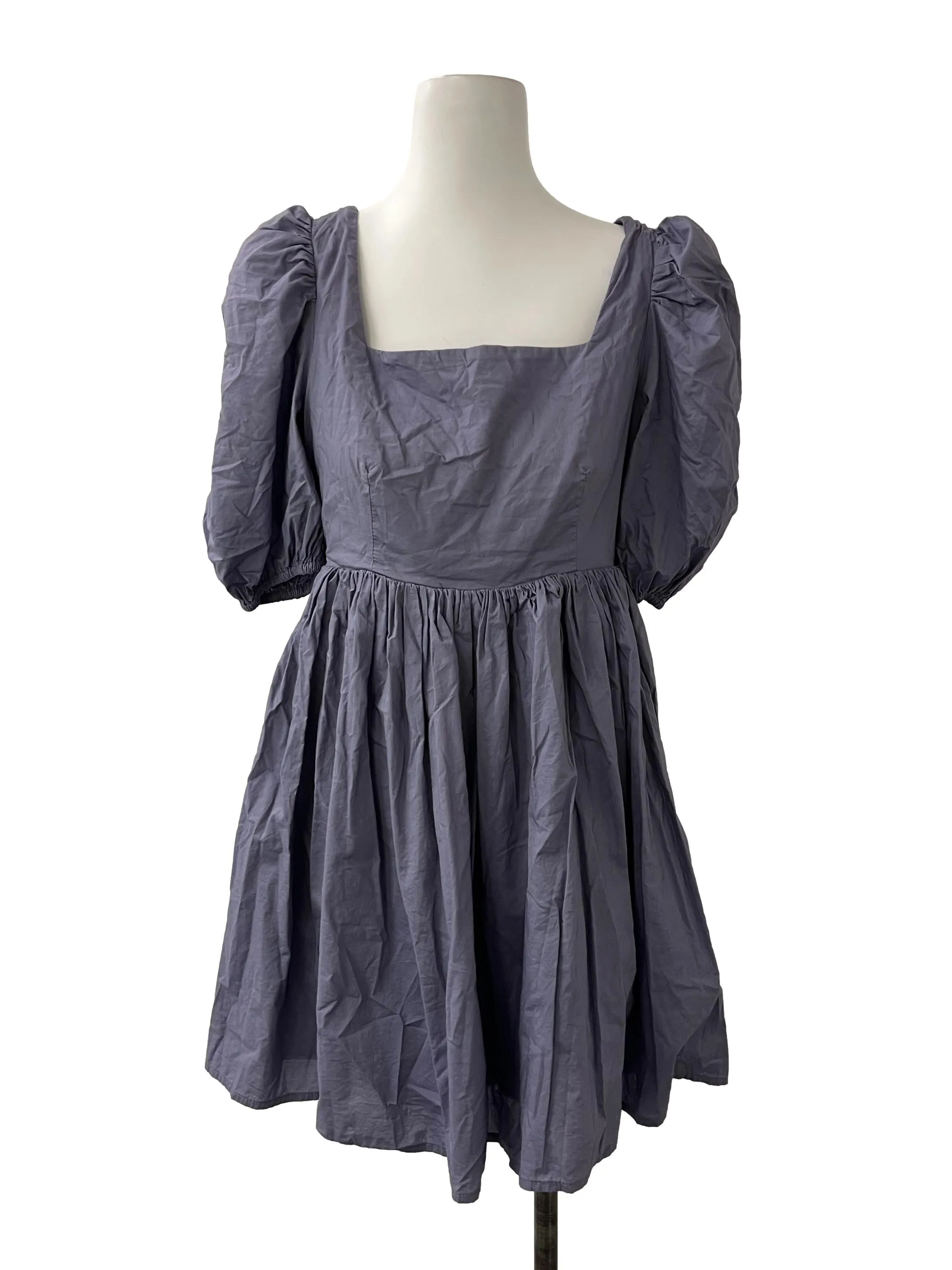 Spruce Blue Backless Romper YHF