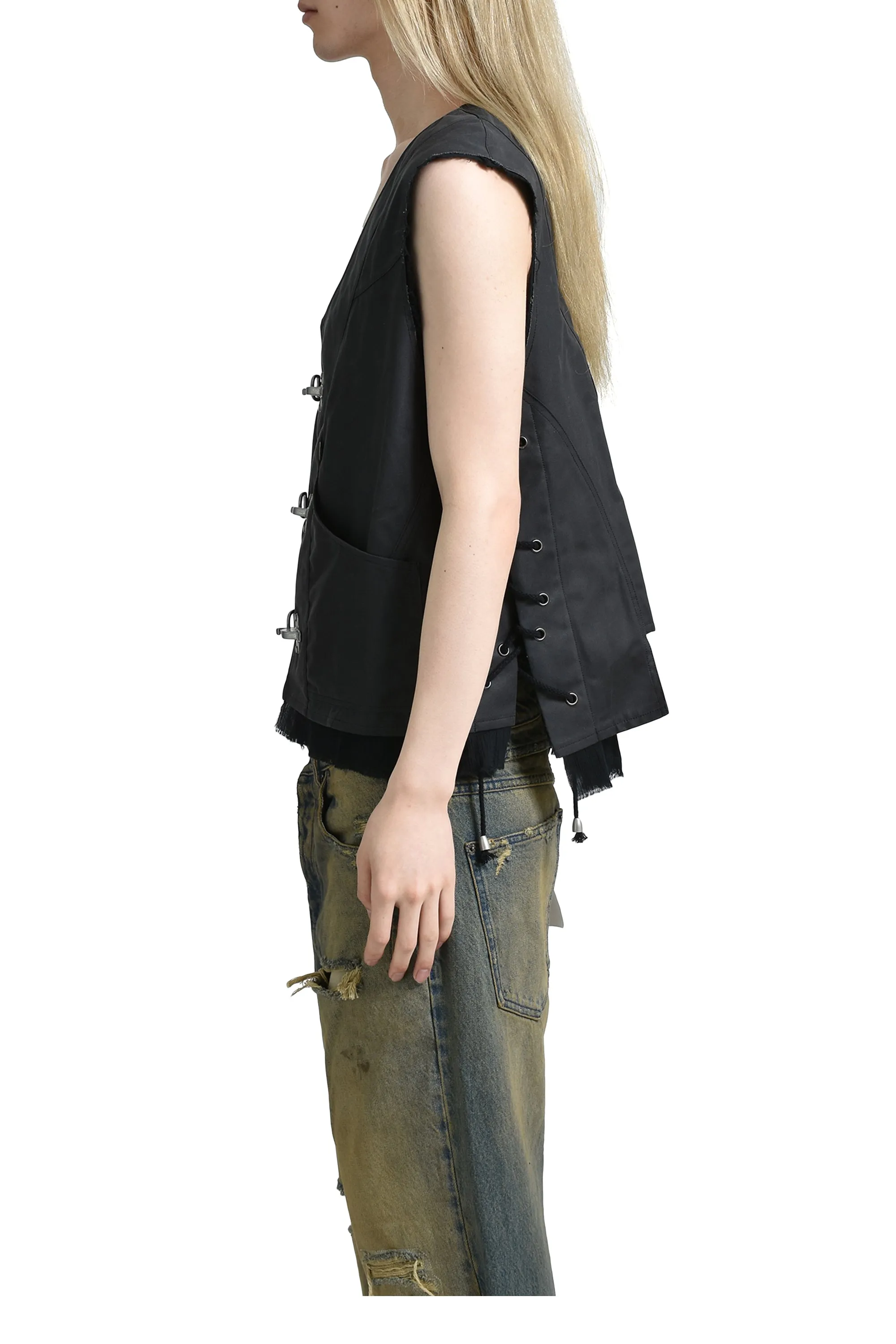STEAMCRAFT PATCHWORK VEST / GRY