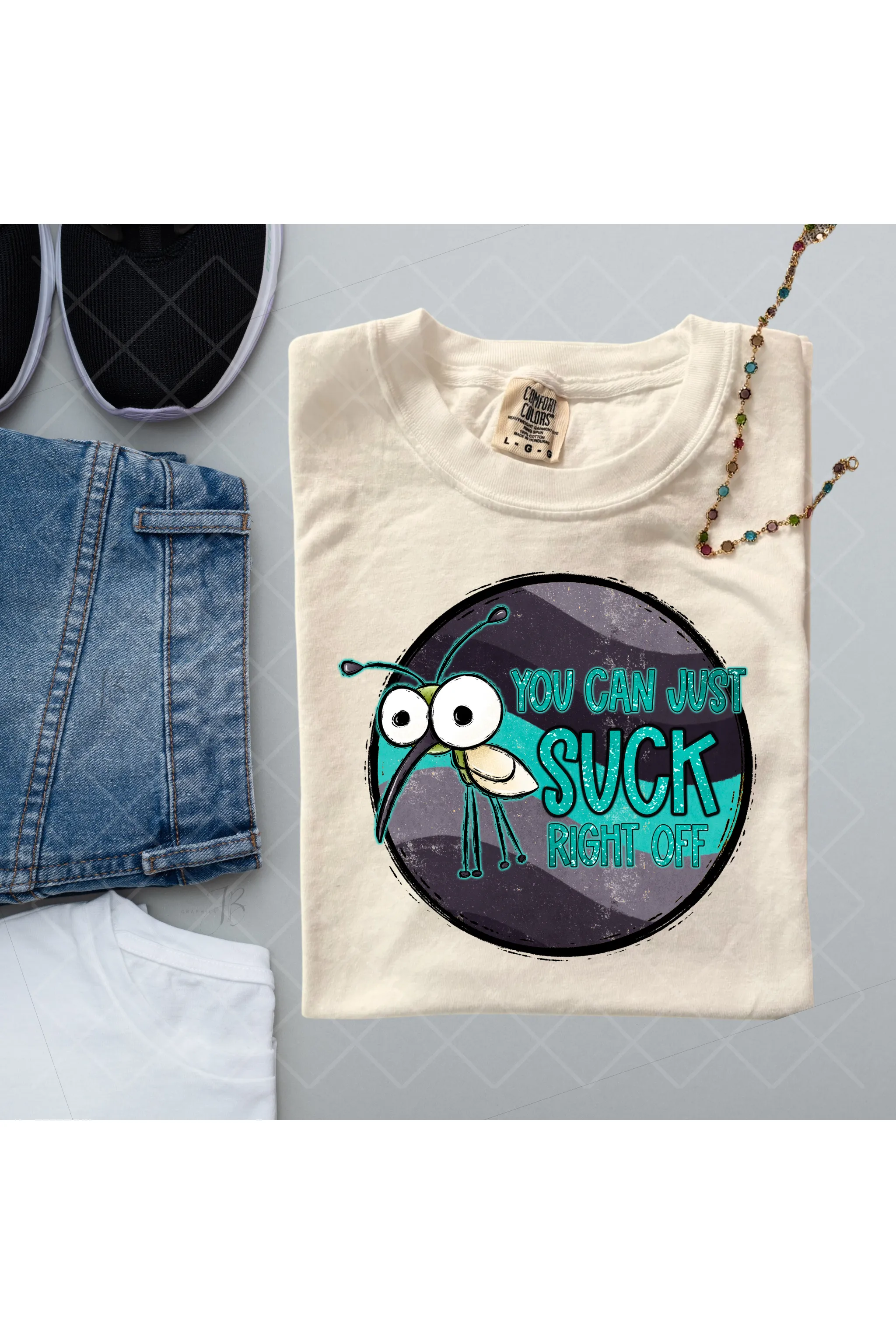 Suck Right Off: Sarcastic Mosquito Comfort Colors T-Shirt