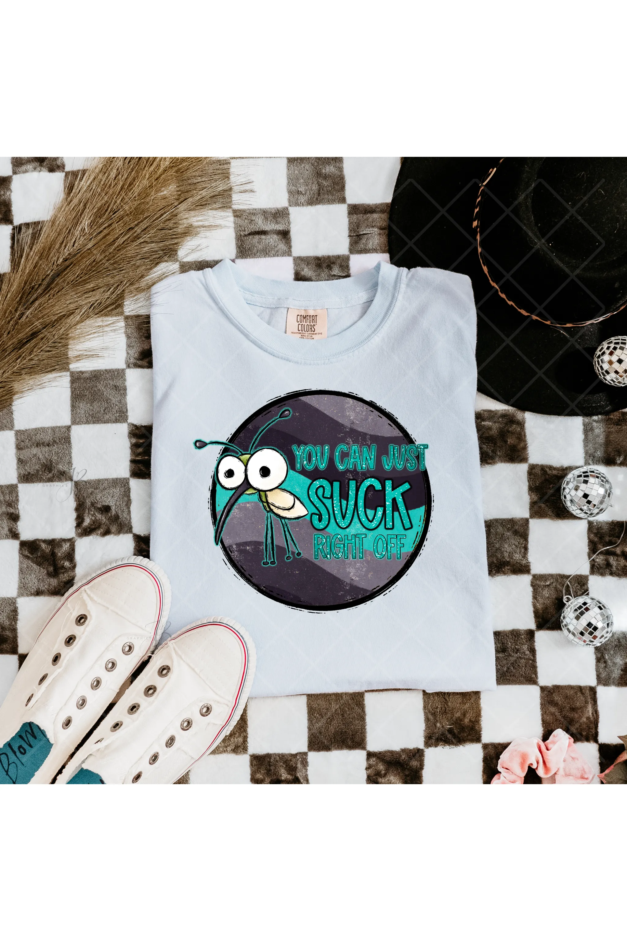 Suck Right Off: Sarcastic Mosquito Comfort Colors T-Shirt