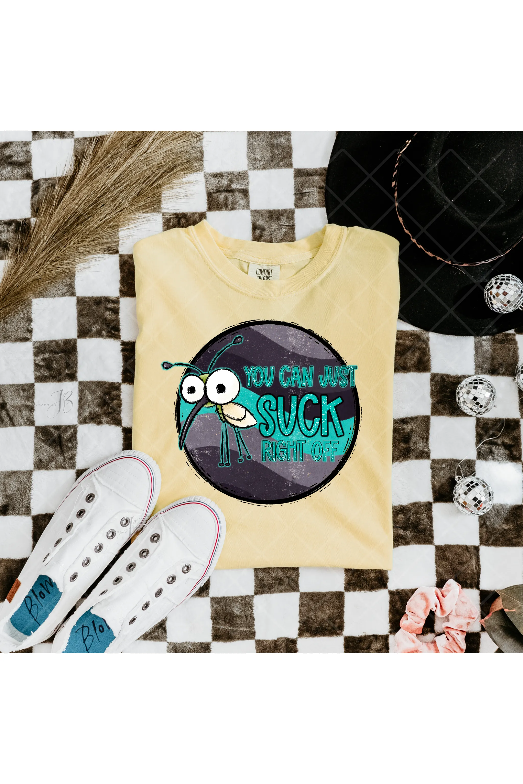 Suck Right Off: Sarcastic Mosquito Comfort Colors T-Shirt