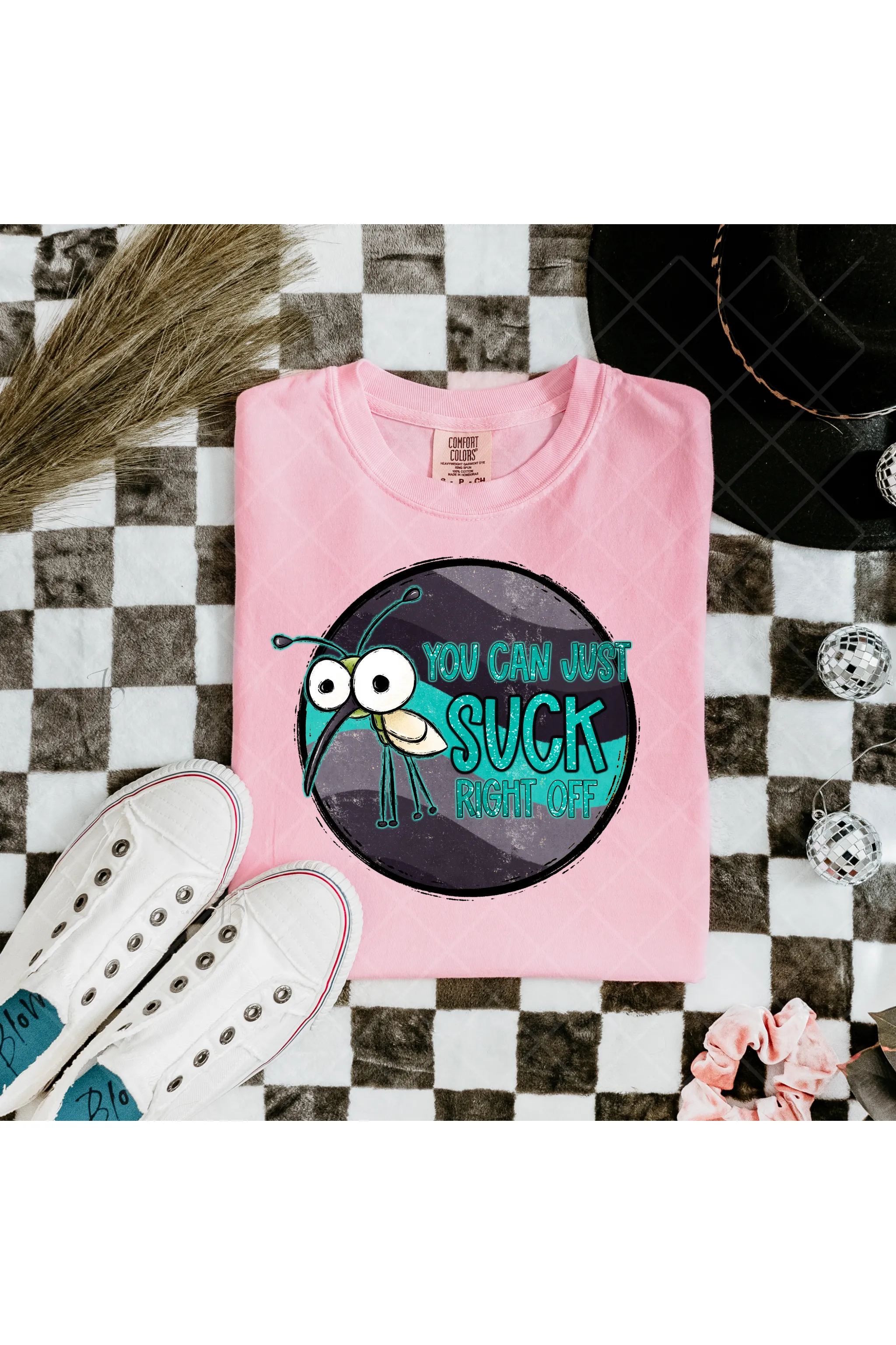 Suck Right Off: Sarcastic Mosquito Comfort Colors T-Shirt
