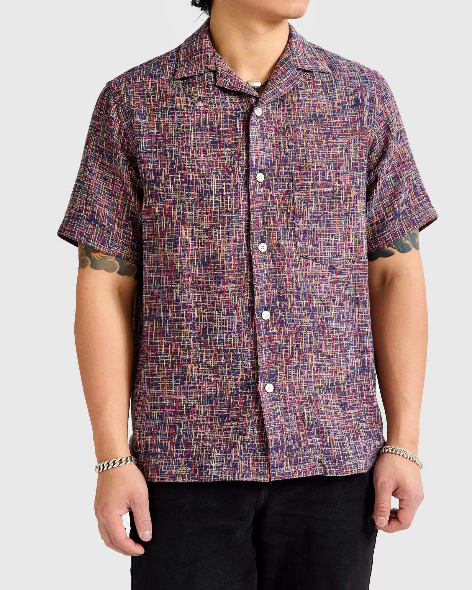 Summer Boucle Shirt in Blue