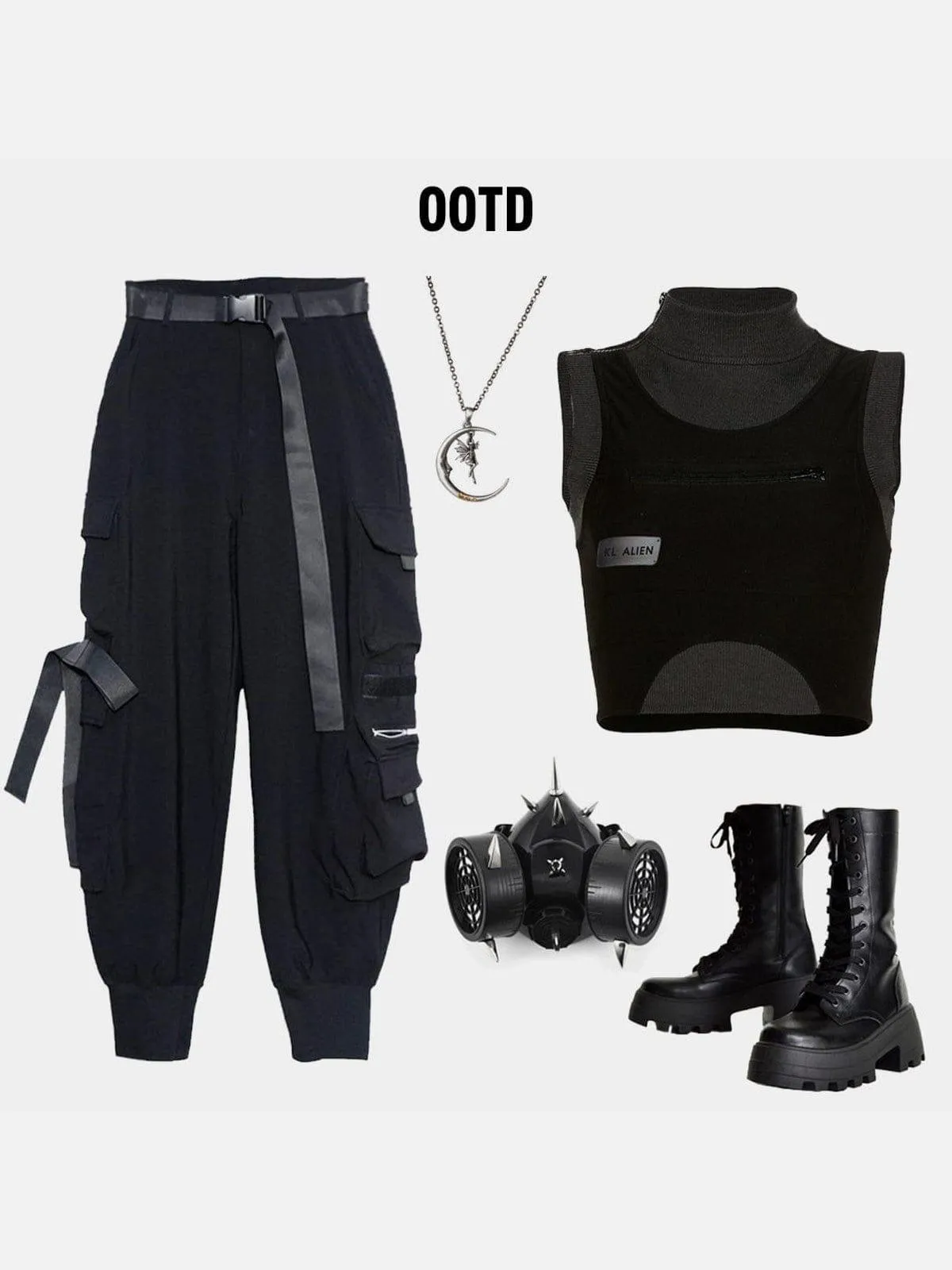 Techwear Patchwork Chain Vest