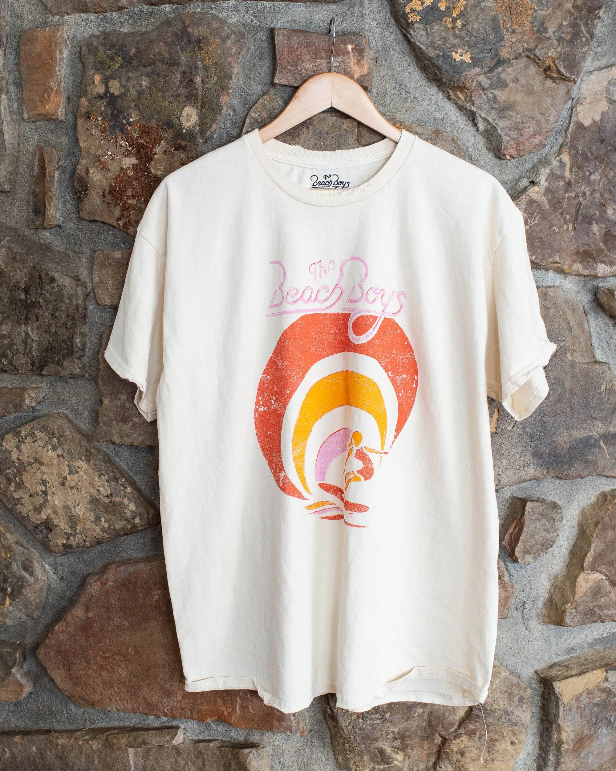 The Beach Boys Surfer Girl Off White Thrifted Tee