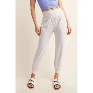 The High Life Butter Soft Joggers - Pearl