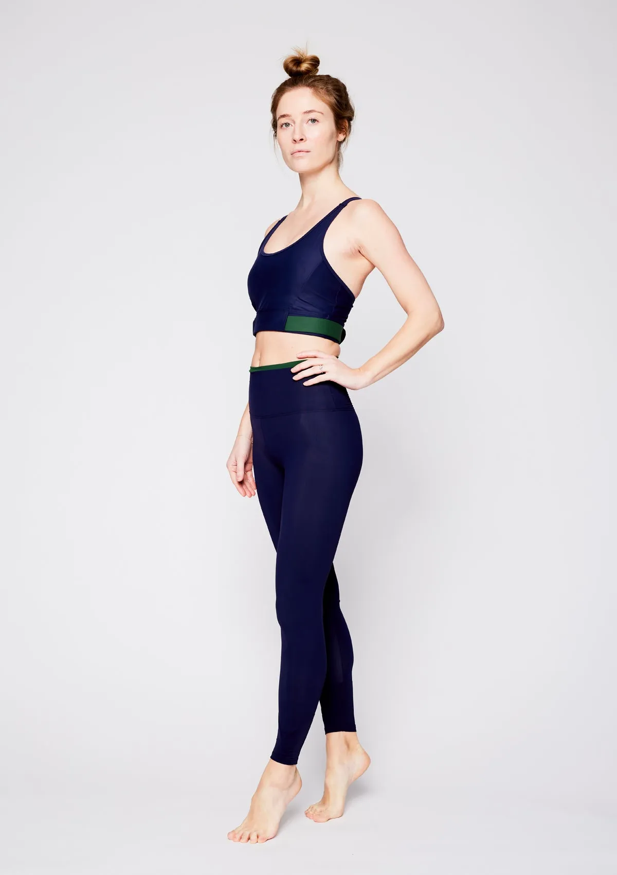 The High Waist Pilates Legging - Admiral Blue