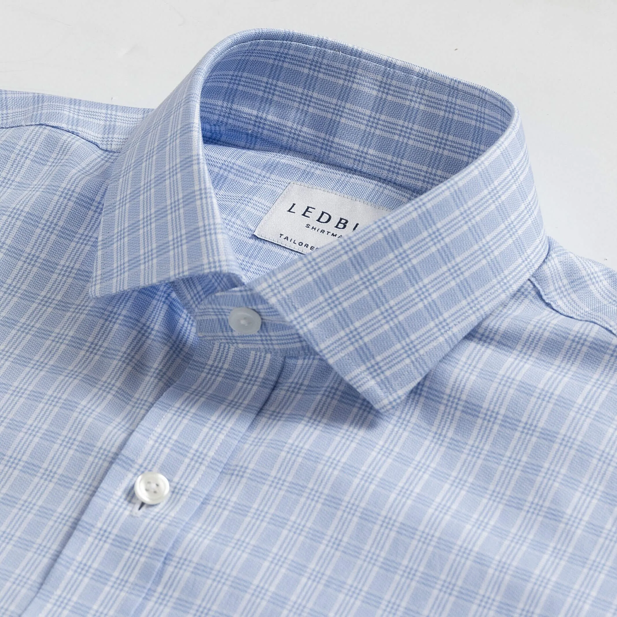 The Light Blue Wellsley Check Dress Shirt