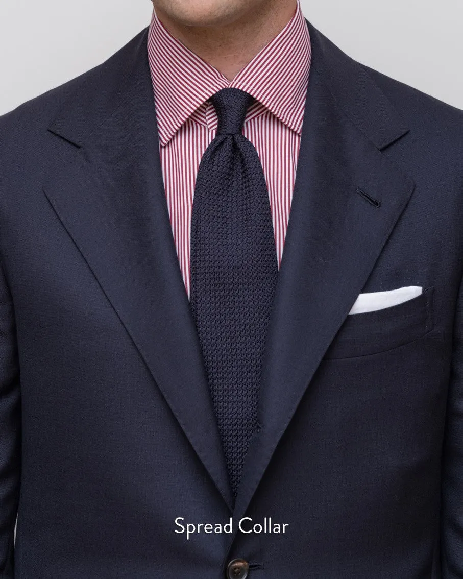 Thomas Mason Light Blue Grid Poplin 100s