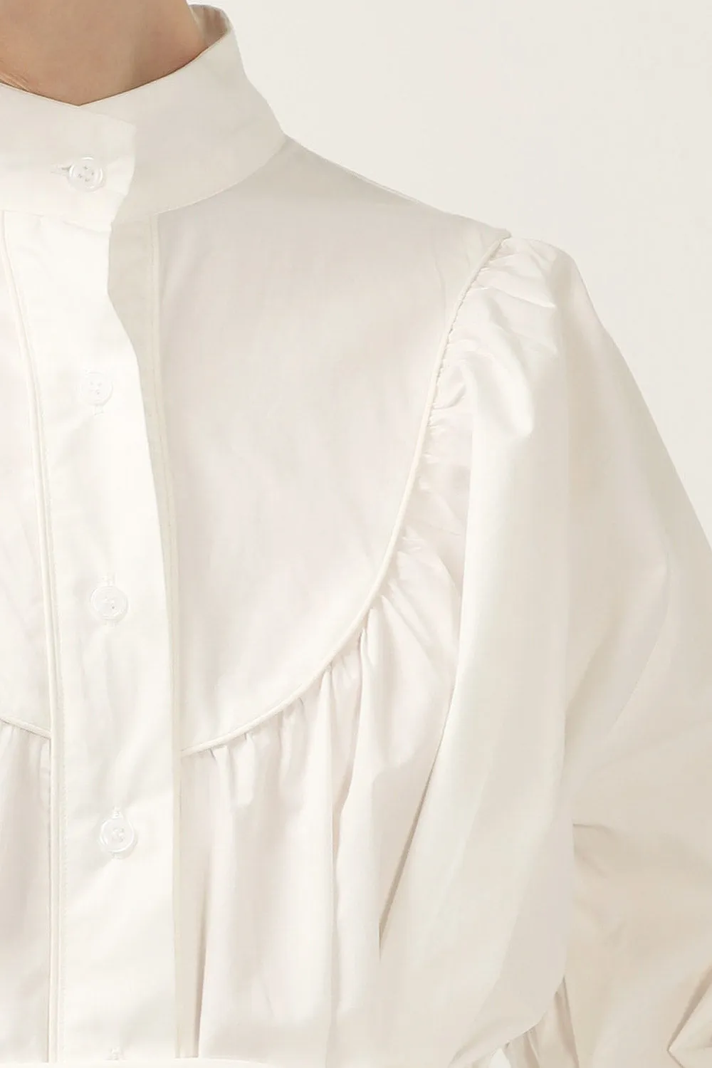 Tori Piping Detail Shirt Dress